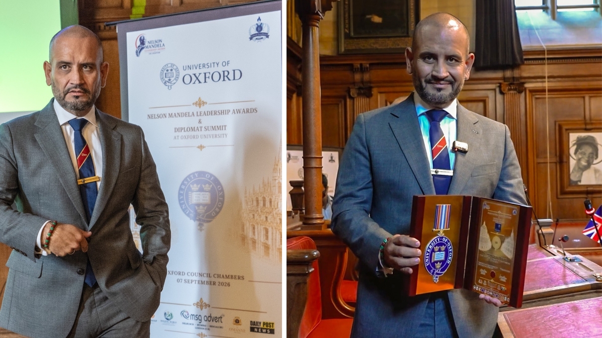 Mexicano Antonio Juárez Navarro recibe el Nelson Mandela Leadership Award en la Universidad de Oxford y alza la voz por los médicos