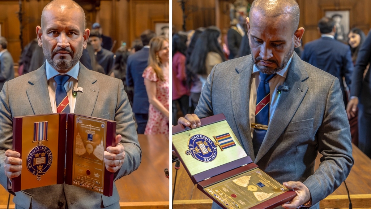El mexicano Antonio Juárez Navarro recibe el Nelson Mandela Leadership Award en la Universidad de Oxford y alza la voz por los médicos